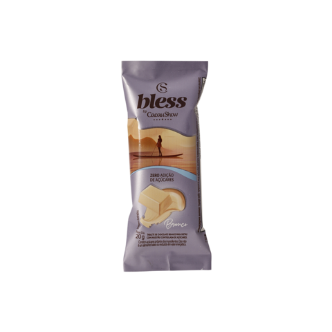 Cacau Show Tablete Bless Zero Açúcar Branco 20g
