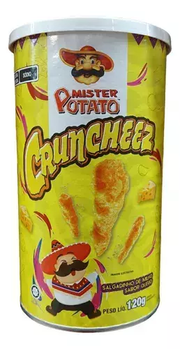 Mister Potato Cruncheez Sabor Queijo 120g