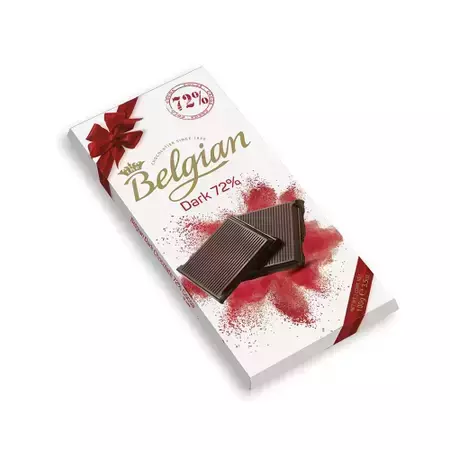 Belgian Barra de Chocolate Dark 72%