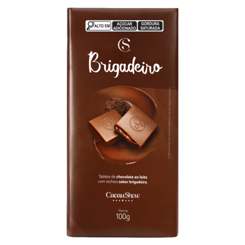 Cacau Show Tablete Brigadeiro 100g