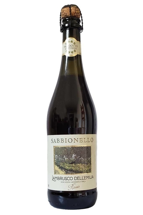 Vinho Italiano Tinto Lambrusco Sabbionello Dell' Emilia Fino Tinto Suave 750ml