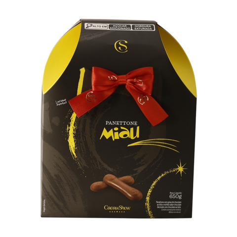 Cacau Show Panettone Miau 650g
