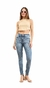 PANTALON DE JEAN CHUPIN STONE CON BRILLO EN LA PARTE DELANTERA DEL TALLE 36 AL 46
