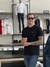 Camiseta Básica Calvin Klein Black lettering Emborrachado Lateral - comprar online