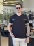 Camiseta Calvin Klein Black com Faixa Black