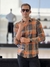 Camisa Reserva Manga Longa Xadrez Linho - comprar online