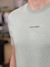 Camiseta Calvin Klein Lettering Central Verde Claro - comprar online