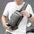 Pochet masculina com cadeado à prova d'água anti-roubo preta - comprar online
