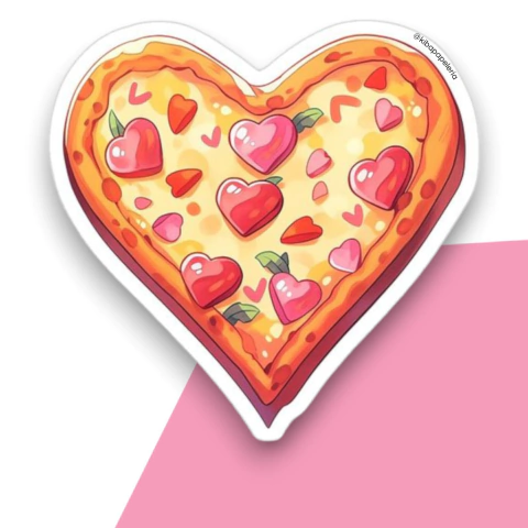 STICKER PIZZA HEART