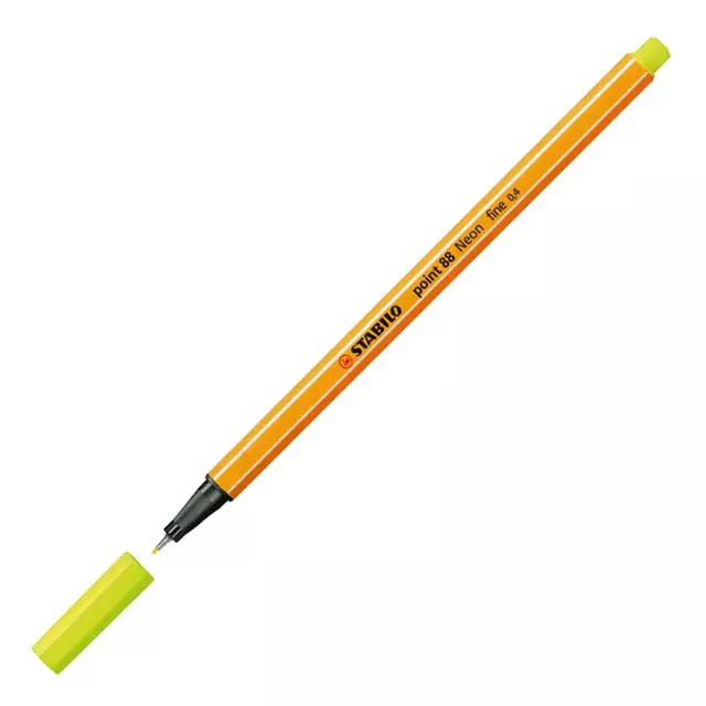 MICROFIBRA STABILO POINT 88 AMARILLO NEON 024