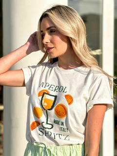 T-Shirt Aperol com Pedraria - loja online