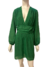 Vestido verde texturizado AMARO - tam 42