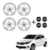 Kit 4 Calotas Argo 2021 Aro 14 +4 Emblemas Resinados - comprar online