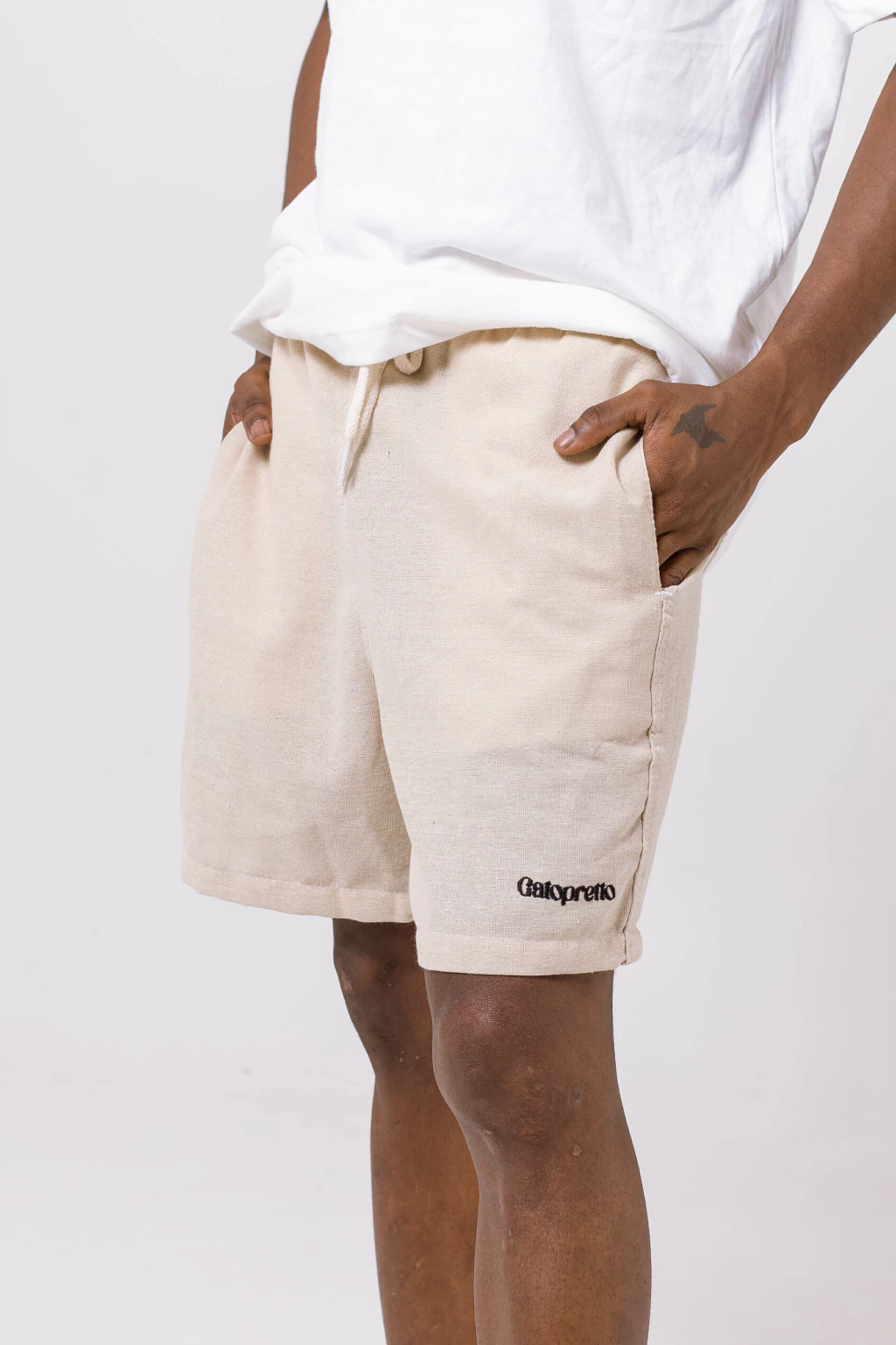 Short de Linho - Areia
