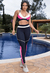 Conjunto Fitness Tricolor Poliamida Top e Legging - comprar online