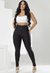 Calça Legging 3 Zíper PolyPower Preta
