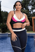 Conjunto Fitness Tricolor Poliamida Top e Legging