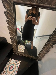 VESTIDO DE LANILLA LARGO CON TAJO - intensa.asthenia