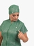 Jaleco Scrub Manga Curta Brilho verde - comprar online