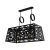 Lampara de techo colgante rectangular de estilo industrial Spotsline Hole 02