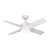 Ventilador 4 aspas con luz led dimerizable color blanco