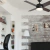 Ventilador 4 aspas con luz led dimerizable color negro