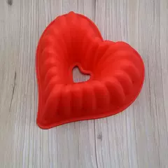 MOLDE DE SILICONA CORAZON - comprar online