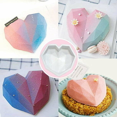 MOLDE SILICONA CORAZON DE DIAMANTE - tienda online