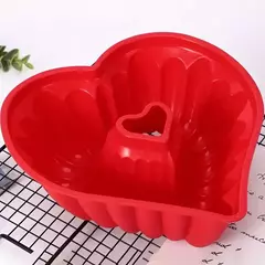 MOLDE DE SILICONA CORAZON - tienda online