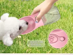 Botella Agua Para Mascotas Dispenser Bebedero Portatil Viaje