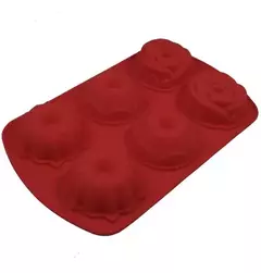 MOLDE SILICONA MUFFIN X 6 CUPCAKES FORMAS - comprar online