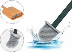 ESCOBILLA DE SILICONA PARA BAÑO CON BASE - comprar online