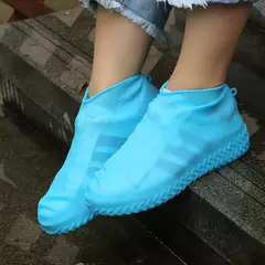 CUBRE CALZADO DE SILICONA PARA LLUVIA/NIEVE REUTILIZABLES Y ANTIDESLIZANTE IMPORTADO