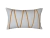 Capa Almofada Baguete Liz Amarela e Cru Natural 50cm x 30cm - comprar online