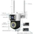 Camera Externa Ip a Prova D'água Wifi Dupla 2 Em 1 com Visao Noturna C/ Infravermelho monitor