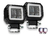 FARO AUXILIAR DE LED AUTOMOTRIZ CUADRADO CON LUPA ESTROBO Y ARILLO DE GEL VERDE SKU FAL08G