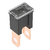 FUSIBLE MODERNO URVAN MACHO RECTO NEGRO 80A. No. PAL 180
