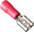 TERMINAL DE ENCHUFE AISLADA ROJA 1/4 cal. 22-16 ( bolsa 100 pzas.) FDV1-250