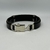 PULSEIRA DE COURO AJUSTÁVEL PRETA DE METAL ZAMAC (ORE.ESPERE.CONFIE) na internet
