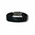 PULSEIRA DE COURO PRETO AJUSTÁVEL (LIVRAI-ME BRANCO) - comprar online
