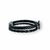 PULSEIRA DE COURO PRETO NÃO AJUSTÁVEL 2 TRANÇADO (CRUZ CROMADO) - Vigorblend