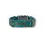 PULSEIRA DE COURO VERDE TIFFANY AJUSTÁVEL (GUITARRA DOURADO)
