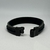 PULSEIRA PRETA DE COURO LISA COM FITA PRETA AJUSTÁVEL PLUG PRETO MAGNÈTICO - comprar online