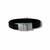 PULSEIRA DE COURO PRETO NÃO AJUSTÁVEL1 TIRA LISA (DETALHE DOURADO) - Vigorblend