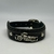 PULSEIRA DE COURO LARGA PRETA AJUSTÁVEL (HARLEY DAVIDSON)
