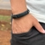 PULSEIRA DE COURO PRETO AJUSTÁVEL (PAI NOSSO PRETO)
