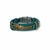 PULSEIRA DE COURO VERDE TIFFANY AJUSTÁVEL (ROUTE 66 DOURADO) - comprar online