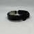 PULSEIRA DE COURO AJUSTÁVEL ENGATE RAPIDO PRETO (ROSA DOS VENTOS) - comprar online
