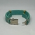 PULSEIRA DE COURO AJUSTÁVEL ENGATE RAPIDO VERDE TIFFANY (ROUTE 66) na internet