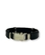 PULSEIRA DE COURO AJUSTÁVEL PRETA CROMADA (INFINITO) na internet
